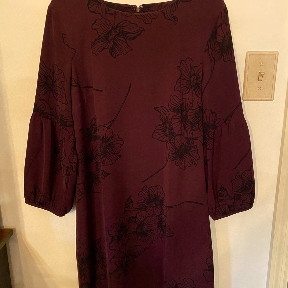 Ann Taylor Wine Shift Dress